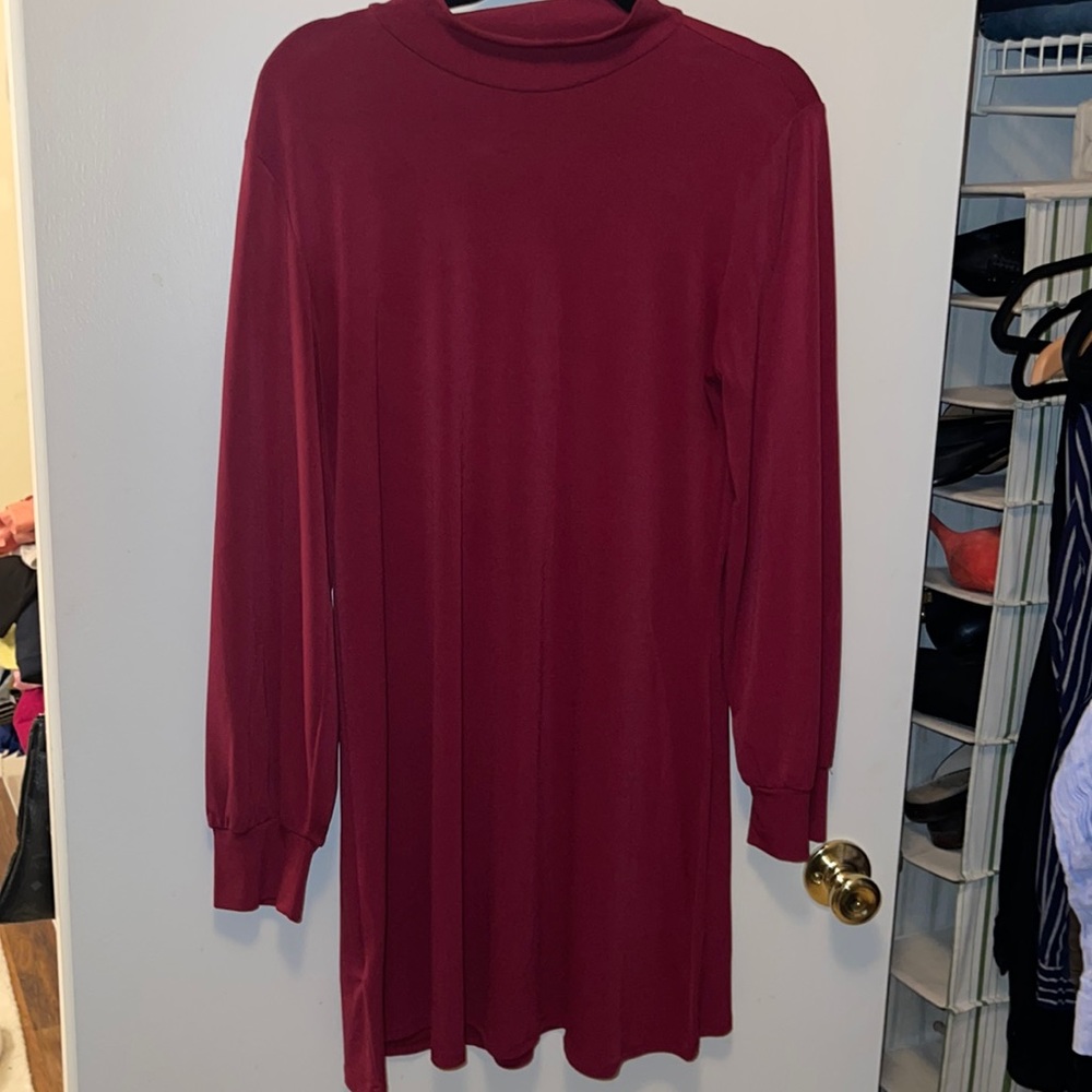 Maroon BCBG dress size: L